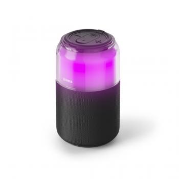 Hama "Can Speaker" Bluetooth® Loudspeaker, 4 LED Light Modes, 5W, black