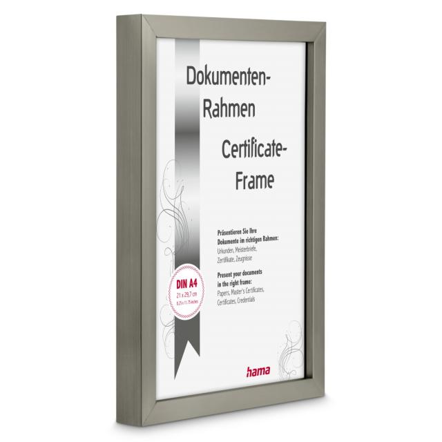 Hama “Chiaro” Plastic Frame, steel, 21 x 29.7 cm, DIN A4 