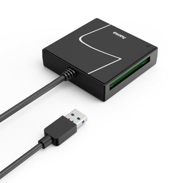 HAMA Card reader USB, USB-A, с USB-C adapter, USB 3.2 Gen1, SD/micro-SD/CF/MS 