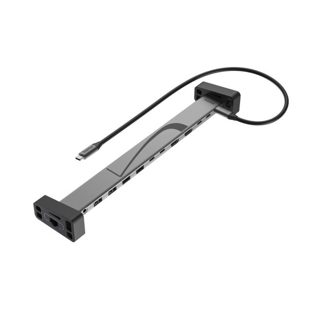 Hama "Connect2Office Work" USB-C Docking Station, Silicone Feet, 12 Ports 