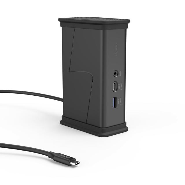 Hama "Connect2Office Black" USB-C Hub, 9 Ports, 2x HDMI™, USB-A, USB-C, LAN 
