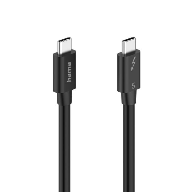 Hama "USB-C" Thunderbolt-5 Cable, 80 Gbit/s, 5A, 240W, Ultra-HD 8K, 1.00 m 