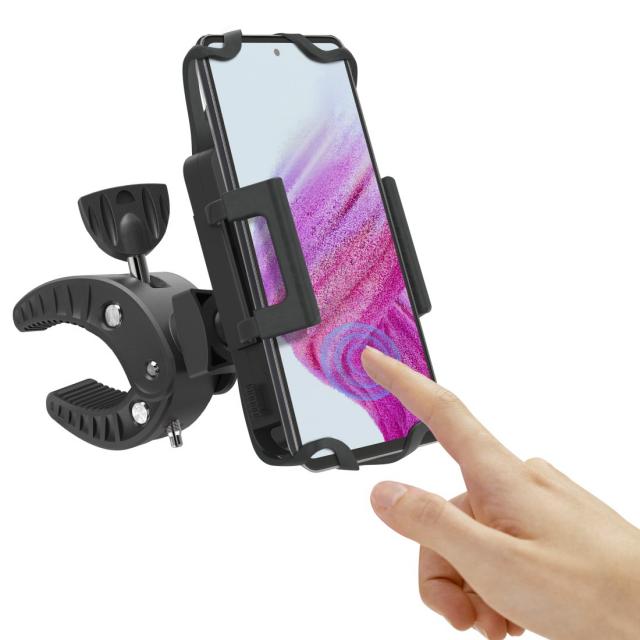 Hama "Strong" Bicycle Mobile Phone Holder, 360-degree Rotation, Univers. for Sma 