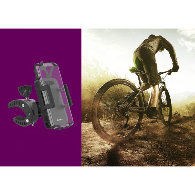 Hama "Strong" Bicycle Mobile Phone Holder, 360-degree Rotation, Univers. for Sma 