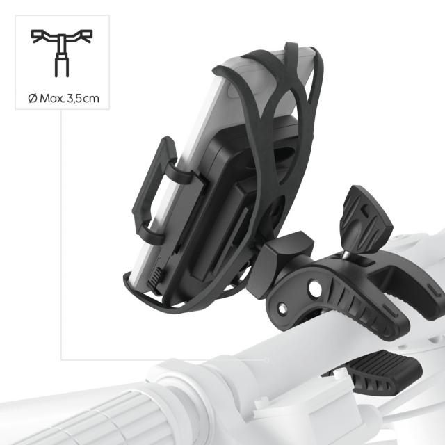 Hama "Strong" Bicycle Mobile Phone Holder, 360-degree Rotation, Univers. for Sma 