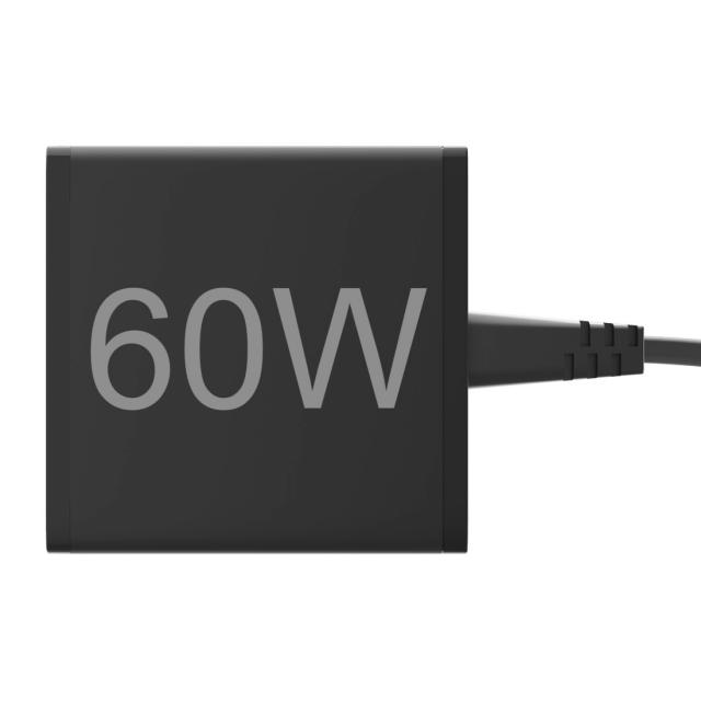 HAMA Зарядна станция 4 порта, 60W, 2 x USB-C, 2 x USB-A, PD, Fast Charge 