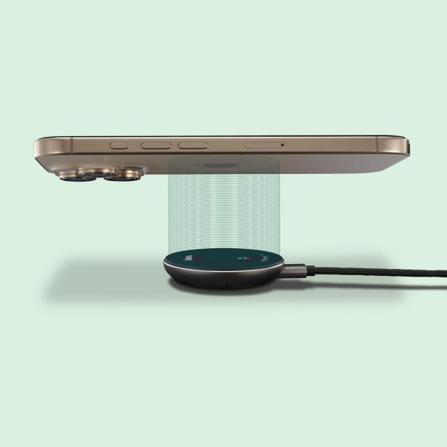 Hama Wireless Qi2 charger, inductive fast charging at the desk etc., 15 W 