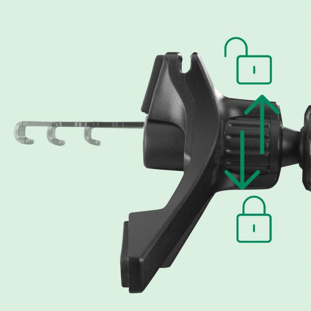 Hama Wireless Qi2 Charger, Inductive Fast Charging in the Car, 15 W, black 