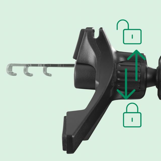 Hama Wireless Qi2 Charger, Inductive Fast Charging in the Car, 15 W, black 