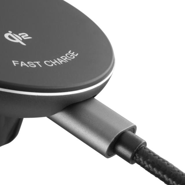 Hama Wireless Qi2 Charger, Inductive Fast Charging in the Car, 15 W, black 