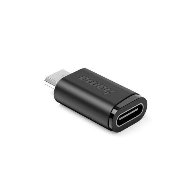HAMA Адаптер 90°C USB-C - Micro-USB, 3 бр. в комплект 