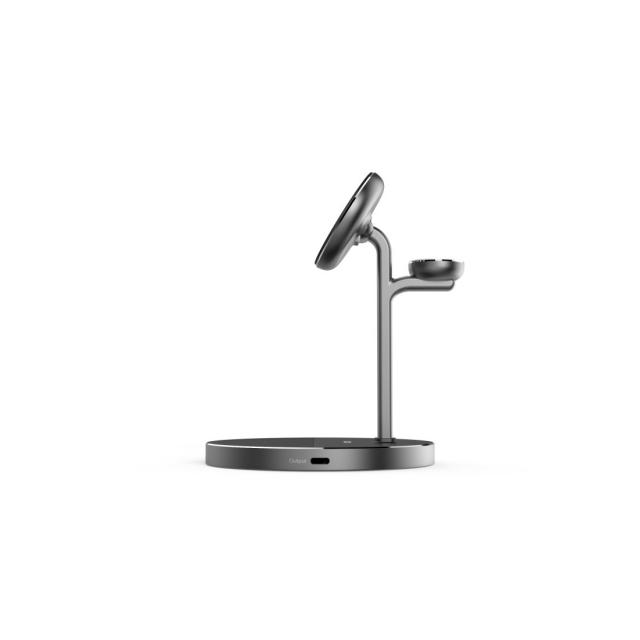 Hama Qi2 Wireless Charger, Inductive Fast Charging, 3in1 Charging Station, 15 W 