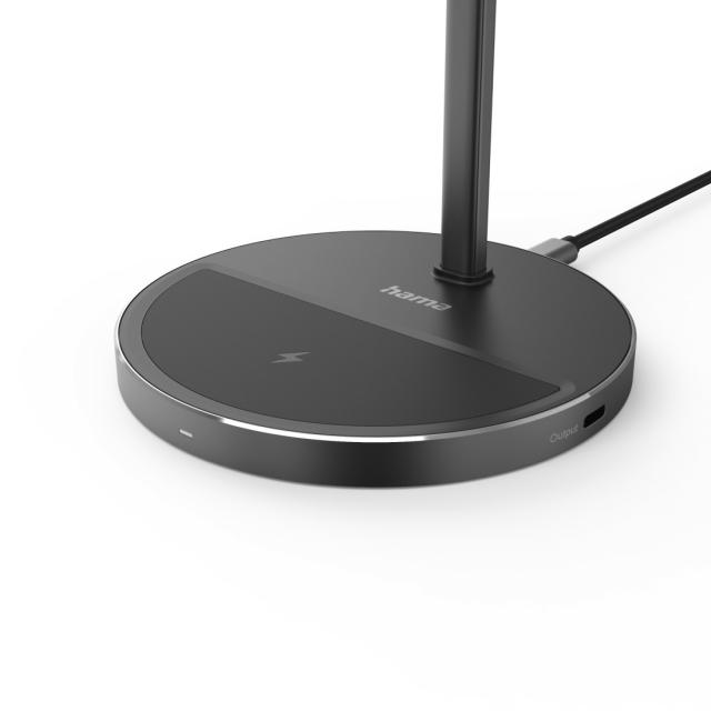 Hama Qi2 Wireless Charger, Inductive Fast Charging, 3in1 Charging Station, 15 W 