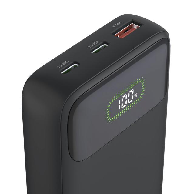 Hama "PD10-W20" Power Pack 10000mAh, Outputs: USB-C, USB-A, Fast Charging, anth. 