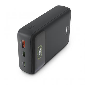 Hama "PD20-W20" Power Pack, 20,000 mAh, Output: 2x USB-C, USB-A, Fast Charging,