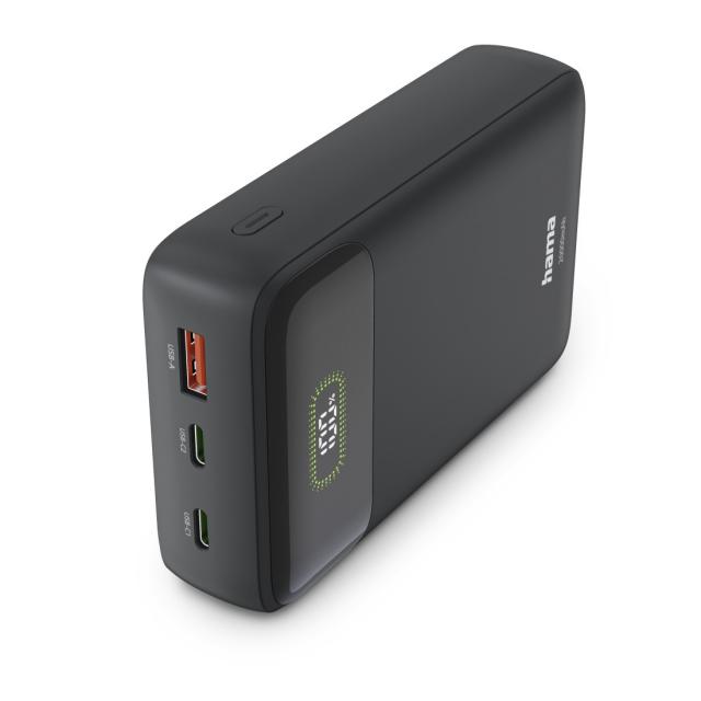 Hama "PD20-W20" Power Pack, 20,000 mAh, Output: 2x USB-C, USB-A, Fast Charging, 