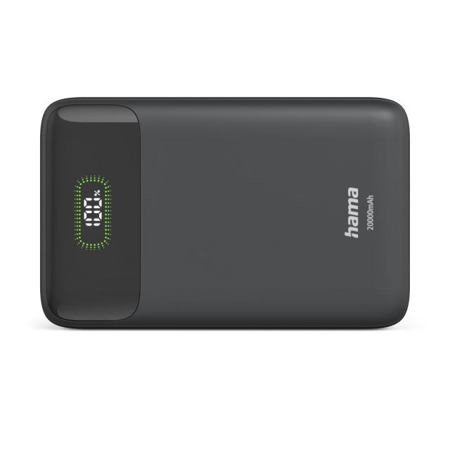Hama "PD20-W20" Power Pack, 20,000 mAh, Output: 2x USB-C, USB-A, Fast Charging, 