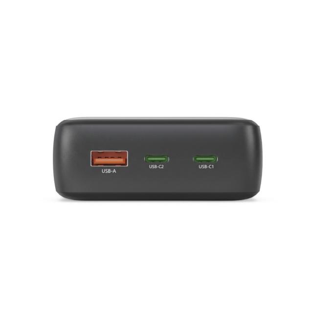 HAMA Външна батерия "PD27-W65", 27000 mAh, Изходи: 2xUSB-C, USB-A, Бързо зареждане 