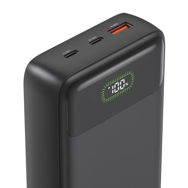 HAMA Външна батерия "PD27-W65", 27000 mAh, Изходи: 2xUSB-C, USB-A, Бързо зареждане 