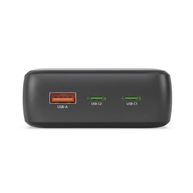 HAMA Външна батерия "PD27-W65", 27000 mAh, Изходи: 2xUSB-C, USB-A, Бързо зареждане 