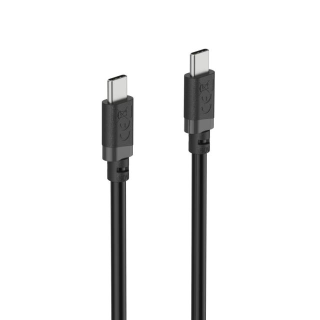 Hama Charging Cable, USB-C - USB-C, 60 W, 1 m, black 