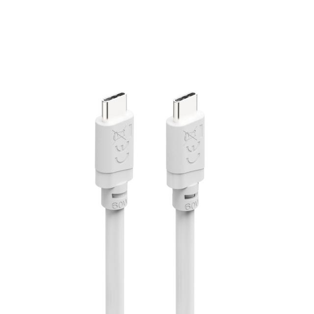 Hama Charging Cable, USB-C - USB-C, 60 W, 2 m, white 