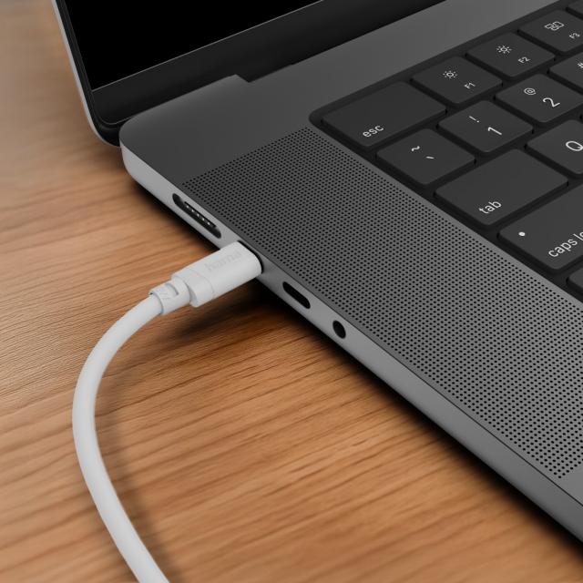Hama Charging Cable, USB-C - USB-C, 60 W, 2 m, white 