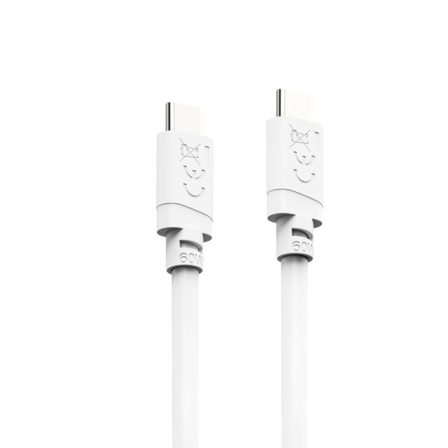Hama Charging Cable, USB-C - USB-C, 60 W, 2 m, white 