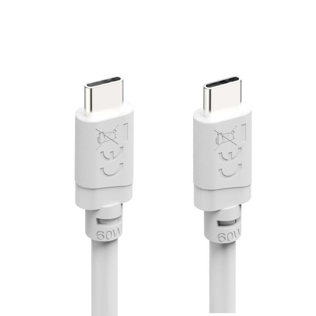 Hama Charging Cable, USB-C - USB-C, 60 W, 2 m, white 