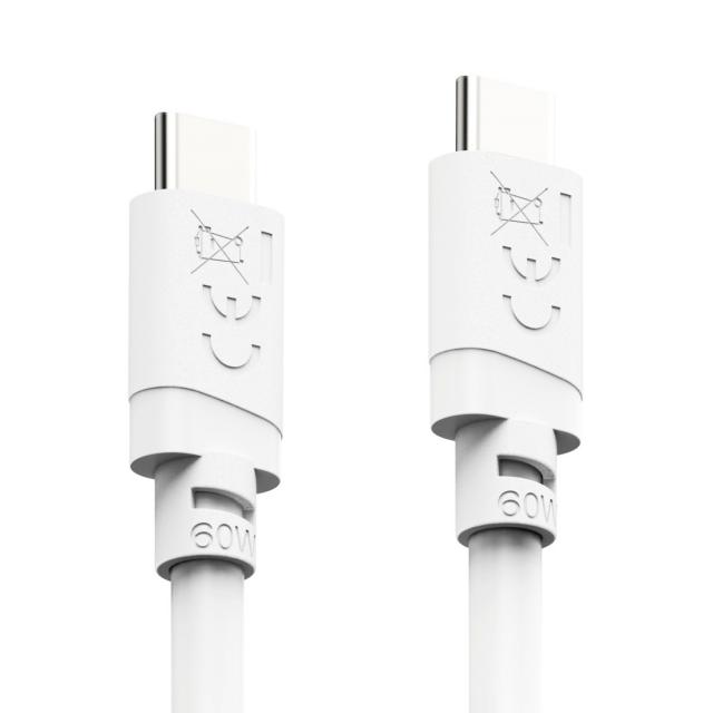 Hama Charging Cable, USB-C - USB-C, 60 W, 2 m, white 
