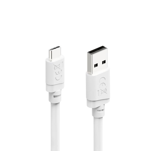 Hama Charging Cable, USB-A - USB-C, 2 m, white 
