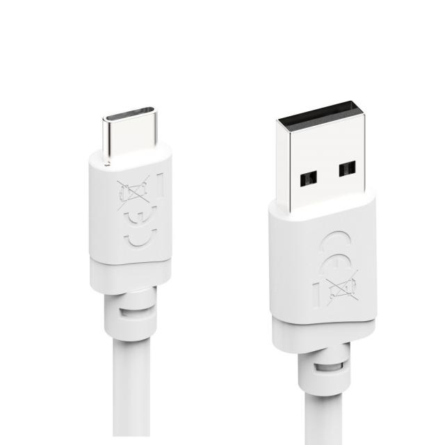 Hama Charging Cable, USB-A - USB-C, 2 m, white 