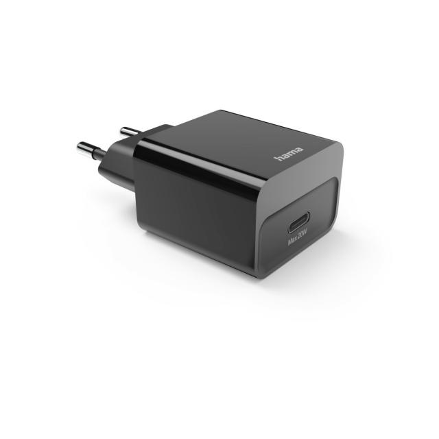 HAMA Бързо зарядно, USB-C, PD, 20 W, черно 