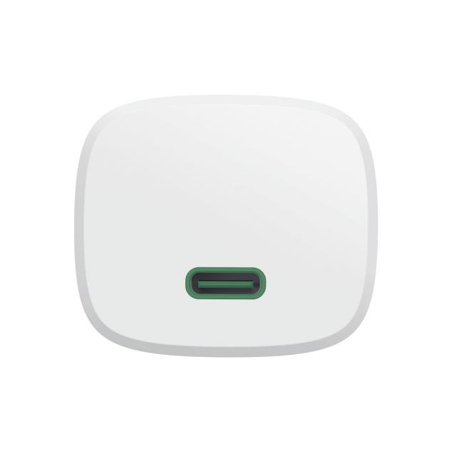 Hama Fast Charger, GaN, USB-C, PD/Qualcomm®, Zero Standby, 30 W, white 