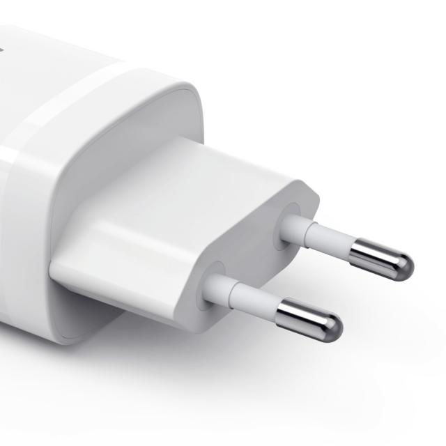 Hama Fast Charger, GaN, USB-C, PD/Qualcomm®, Zero Standby, 30 W, white 