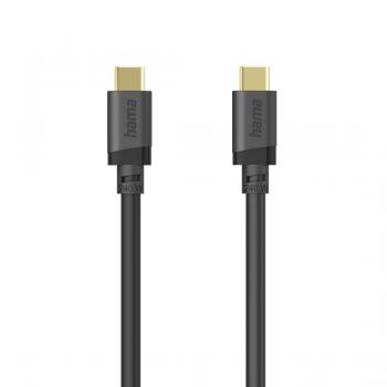 HAMA Кабел USB-C E-Marker чип USB 3.2 Gen1, 5 Gbit/s, 240 W, 0.75 м
