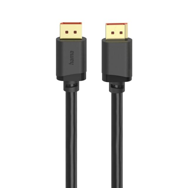 Hama DisplayPort Cable, DP 2.1, Ultra-HD 16K, 80 Gbit/s, 2 m 