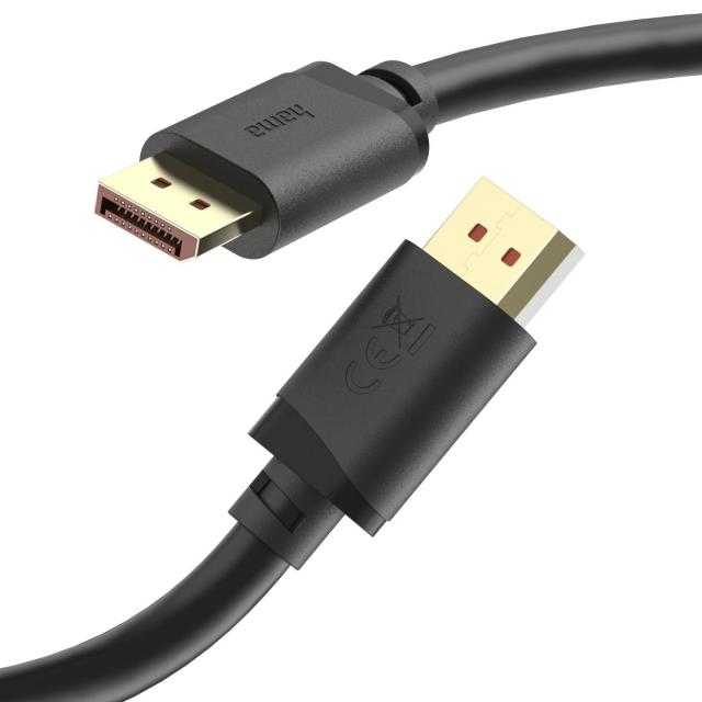 Hama DisplayPort Cable, DP 2.1, Ultra-HD 16K, 80 Gbit/s, 2 m 