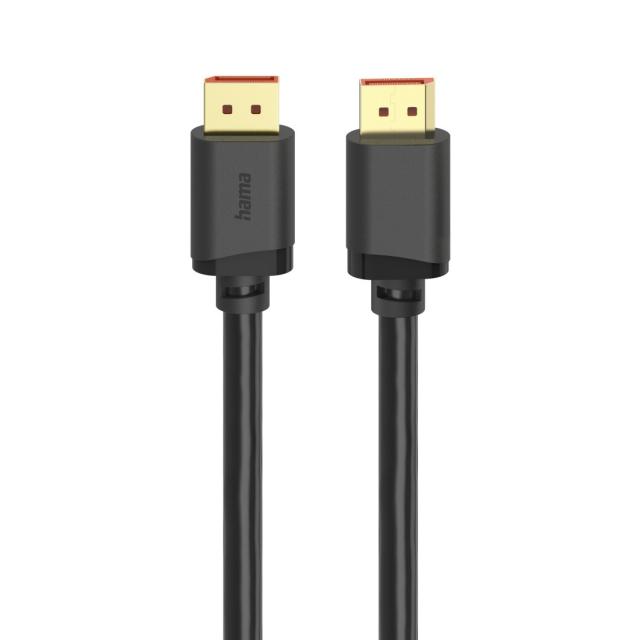 Hama DisplayPort Cable, DP 2.1, Ultra-HD 16K, 80 Gbit/s, 2 m 