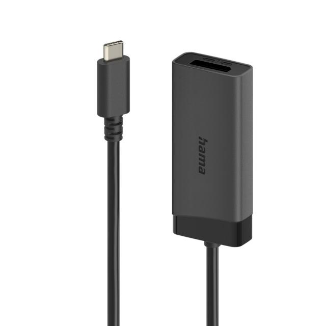 Hama Video adapter, USB-C plug - DisplayPort/HDMI™ socket, Ultra-HD 4K@60hz 
