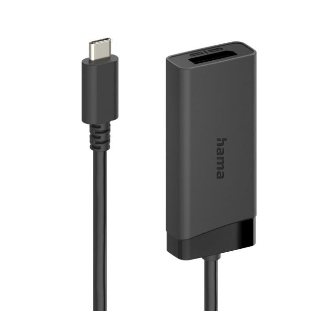 Hama Video adapter, USB-C plug - DisplayPort/HDMI™ socket, Ultra-HD 4K@60hz 