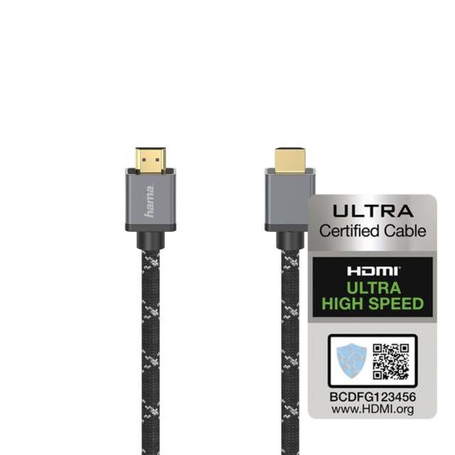 Hama Ultra High Speed HDMI™ Cable, Certified, Plug - Plug, 8K, Alu, 5.0 m 