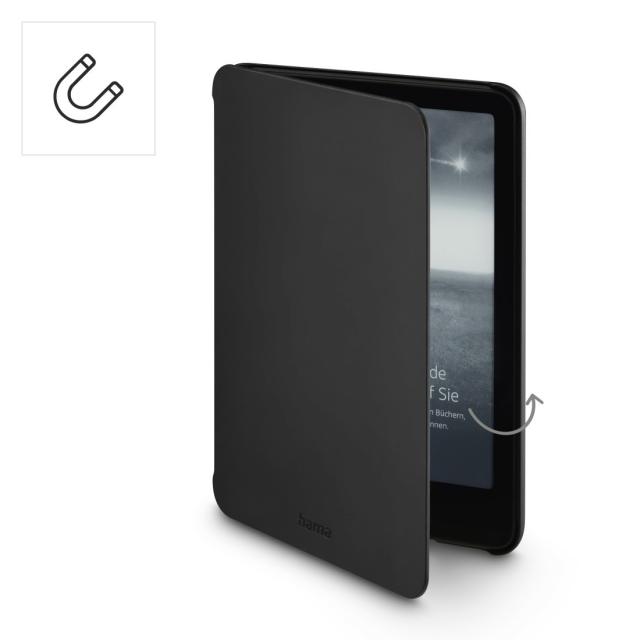 HAMA Калъф за електронна книга Kindle Paperwhite (Signature) 12th Gen. 2024, "Fold", черен 