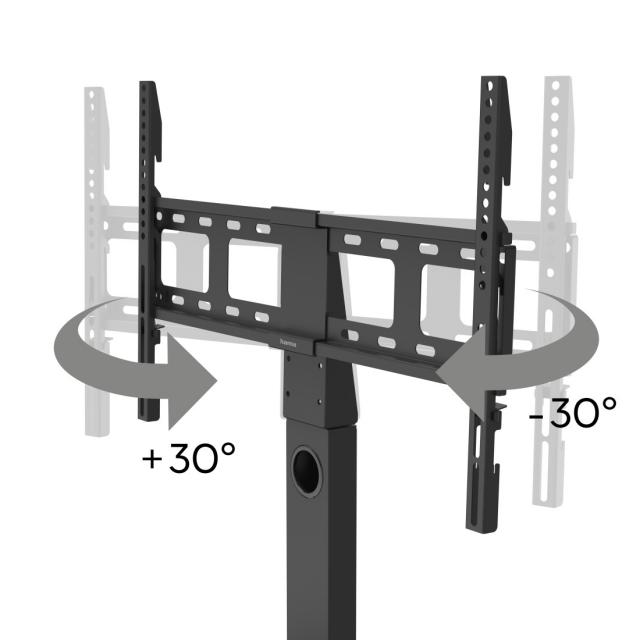 Hama TV Stand, Swivel, Height-adjustable, 165 cm (65") up to 40 kg, 220867 