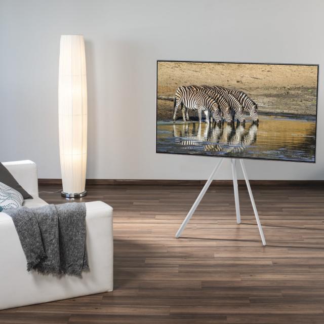 Hama TV Stand, Free-standing Easel, Height-adjustable, 191 cm (75") up to 40 kg 