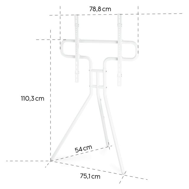 Hama TV Stand, Free-standing Easel, Height-adjustable, 191 cm (75") up to 40 kg 