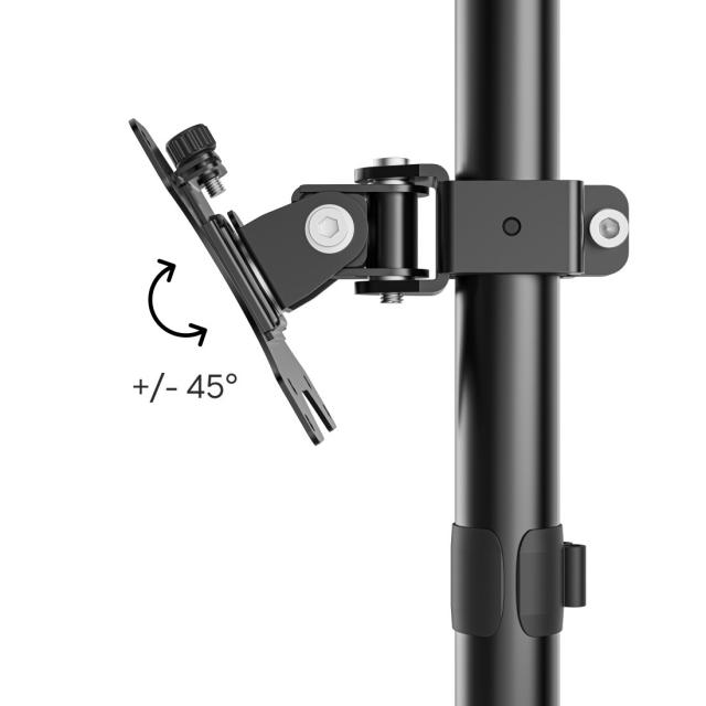 Hama Monitor Mount, Height-adjustable, Swivel / Tilt, 13" - 35", black 