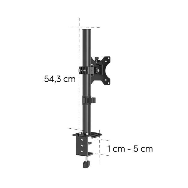 Hama Monitor Mount, Height-adjustable, Swivel / Tilt, 13" - 35", black 