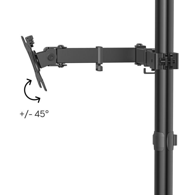 Hama Monitor Mount, Height-adjustable, Swivel/Tilt, Pull-out, 13" - 35" 