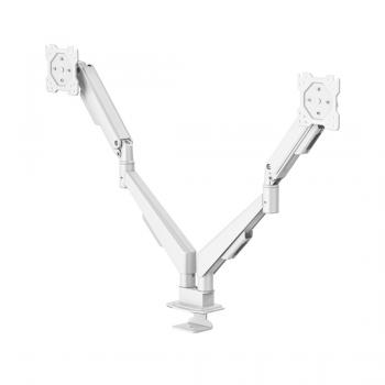 Hama Monitor Mount, 2 Monitors, Gas Spring, Fully Mobile, 17" - 35", white